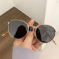 Glasses Fashion Fishing Metal Frame Round Sun Shades for Women and Men Eyewear - UV Protection