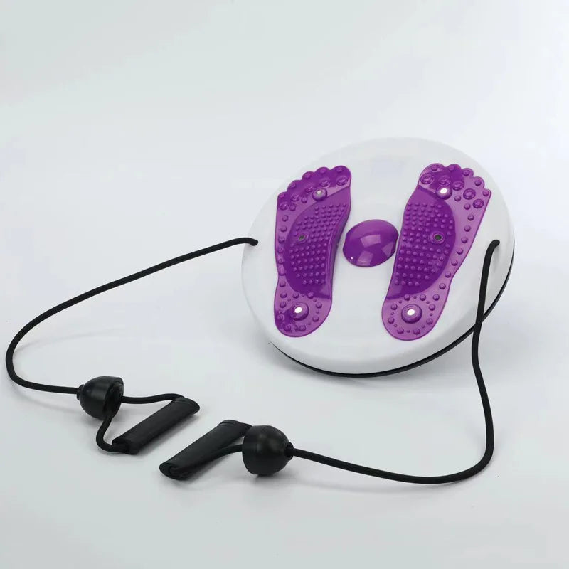 Waist Twisting Disc With Foot Massage Pads Travel-Friendly Trainer