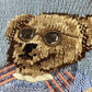 Plush Womens Knitted Sweater - Crewneck, Cotton, Weekend