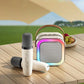 Travel-Friendly Bluetooth Karaoke Machine with Cordless Microphones - Fun Family Singing Gift