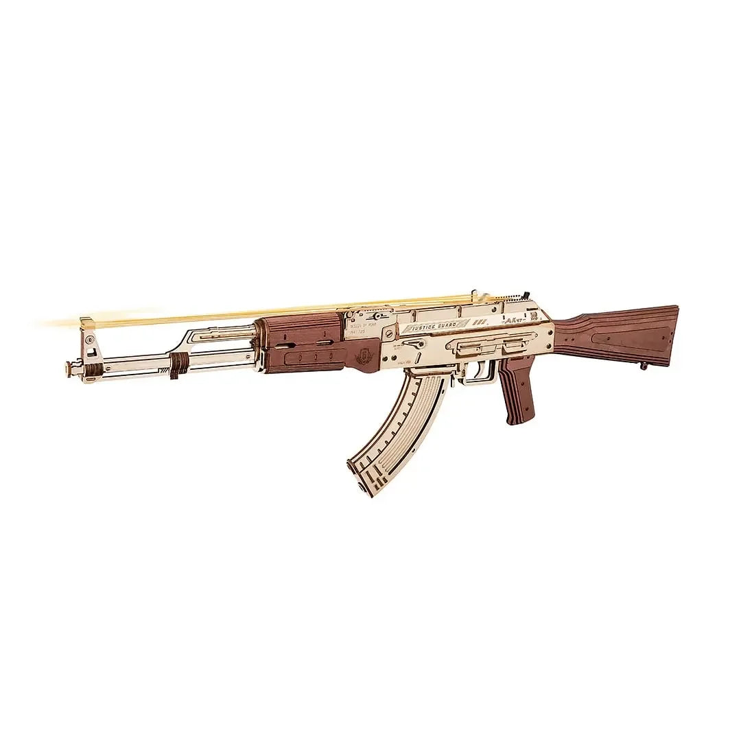 Rokr Robotime 3D Wooden Puzzle Toy Rifle Kit for Adults & Kids, Unique Gift