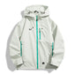 Water-Resistant Unisex Windbreaker - Hooded Single-Layer, Hiking