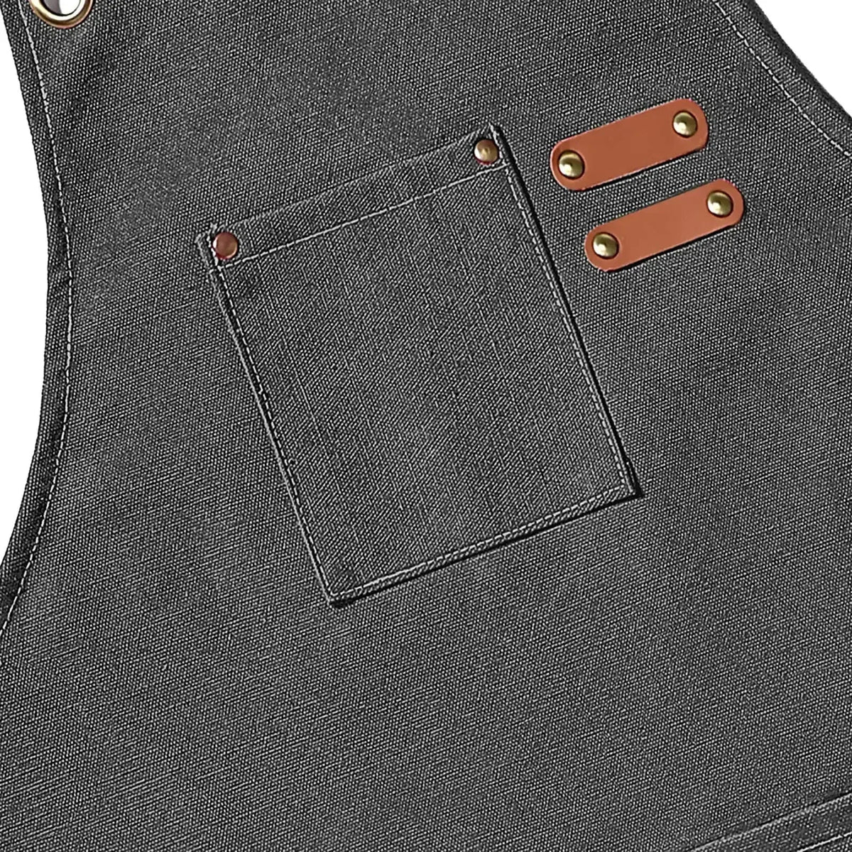Canvas Apron Flexible Crossback Work Apron For Kitchen Chef Restaurant Cafe Fall 2025 Sturdy Pockets