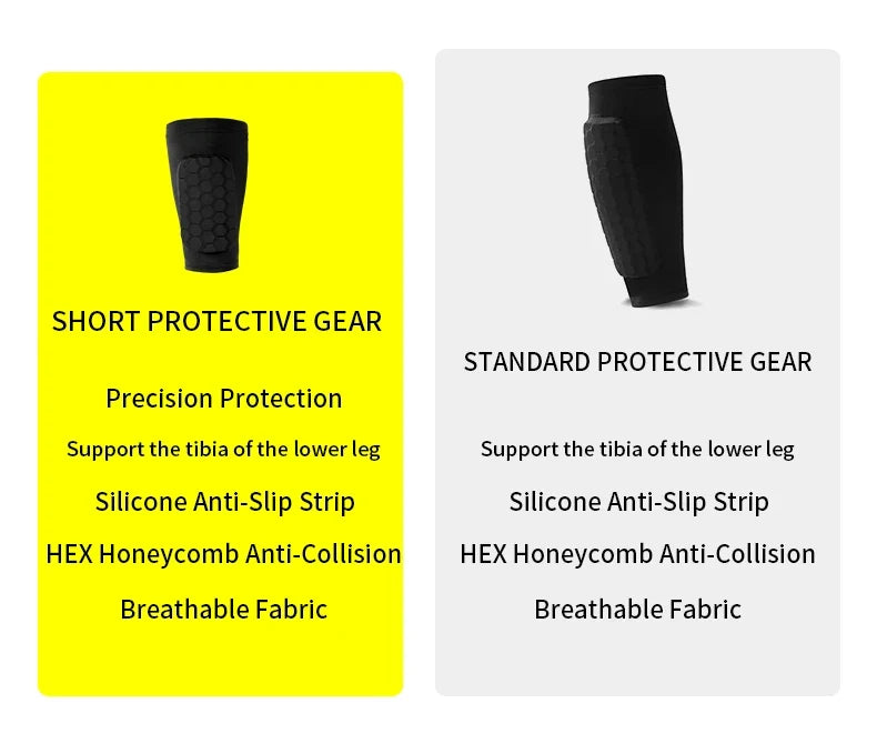 Football Shin Guard Sleeve Covers - Light Elastic Protective Leg Sleeves for Men Women and Teens