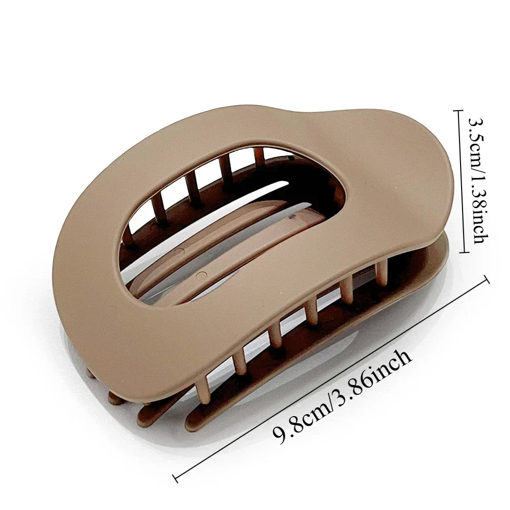 Claw Hair Clip Oval Design Leopard Print Acrylic Barrettes Spring 2026 Trend Gift