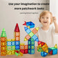 Magnetic Building Blocks Kit - Colorful Educational Puzzle for Kids Ages 3+ - Ideal Birthday Gift