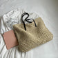 Straw Tote Bag Woven Beach Shoulder Bag Summer 2026 Large Capacity Carryall For Travel And Regular Use