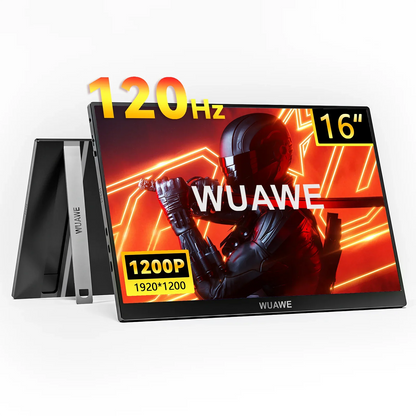 16 Inch 120Hz Travel-Friendly Monitor 1920x1200 HDR Holiday Gift
