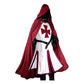 Knights Templar Crusader Cosplay Costume - Authentic Tunic & Cape Kit for Halloween