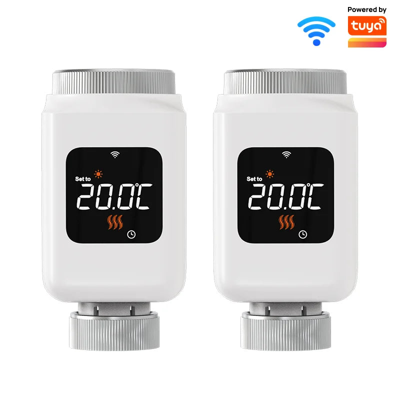 App Control and Voice Assist, Alexa and Google Household 4-Pack Fall 2025 – Smart WiFi Thermostatic Radiator Valve