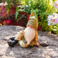 Gnome Garden Statue Resin Outdoor Decor Spring 2026 Gift Idea for Pots and Mini Landscapes