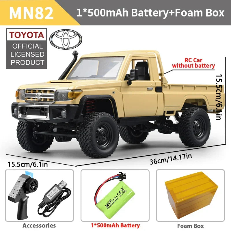 Control Remote Car 1/12 Scale 4WD Off Road RC Pickup Truck Toy For Kids Christmas Gift