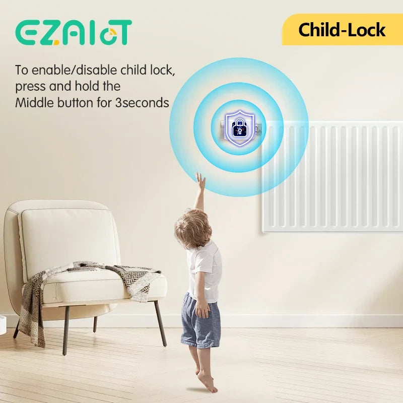 App Control and Voice Assist, Alexa and Google Household 4-Pack Fall 2025 – Smart WiFi Thermostatic Radiator Valve
