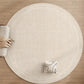 Round Rug Cream Wabi Sabi Deluxe Non Slip Water-Resistant