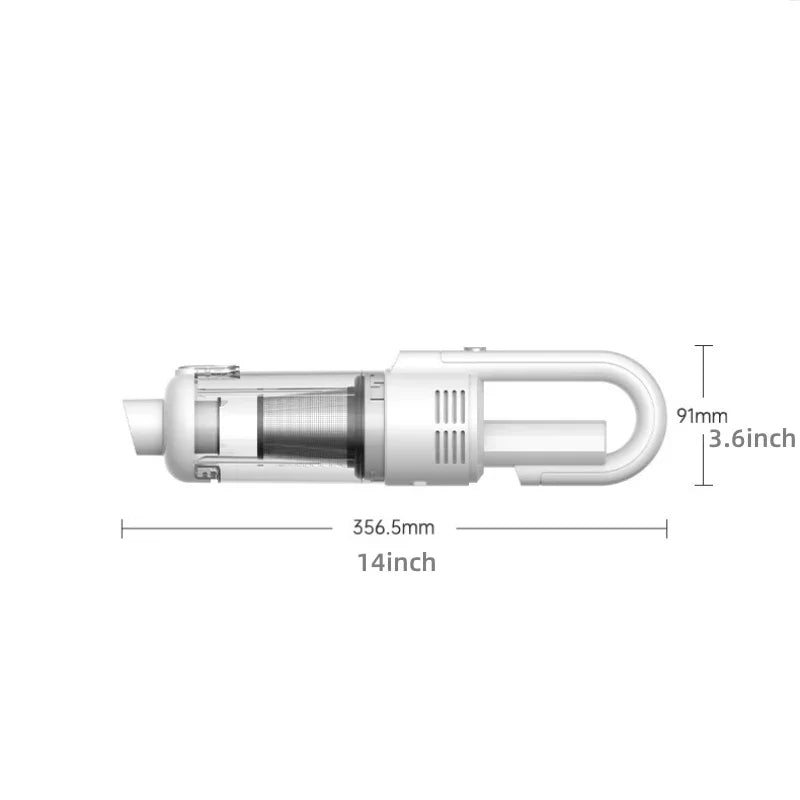 Powerful Cordless Hand-Held Vacuum Cleaner - Suction for Household Cleaning & Car Use