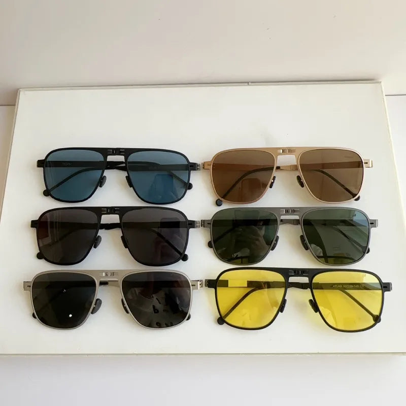 Sunglasses2026 Edition Polarized Pilot Style Foldable Steel Frame UV400 Protection for Driving and Fishing Summer