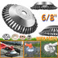 Universal Steel Wire Brush Trimmer Head - 6/8inch Garden Device for Grass & Lawn Maintenance