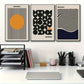 Contemporary Bauhaus Patterned Wall Art Prints Three Piece Kit