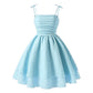 Light Girls' Dress - Tiered Sling Dress, Polyester Elastane, For Birthday Party, Pageant, Communion