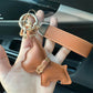Dog Leather Keychain Car Charm Bag Hanging Accessory