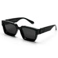 Sunglasses Black Retro Square Shades Deluxe Fashion Eyewear Fall 2026 Trend Gift Idea