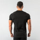 short sleeve, cotton blend, for workout & casual wear – Breathable slim fit men's gym t-shirt