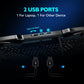 Laptop Cooling Pad with 5 Quiet Fans, Flexible Height & Phone Holder - Compatible with 12-15.6 Inch Laptops