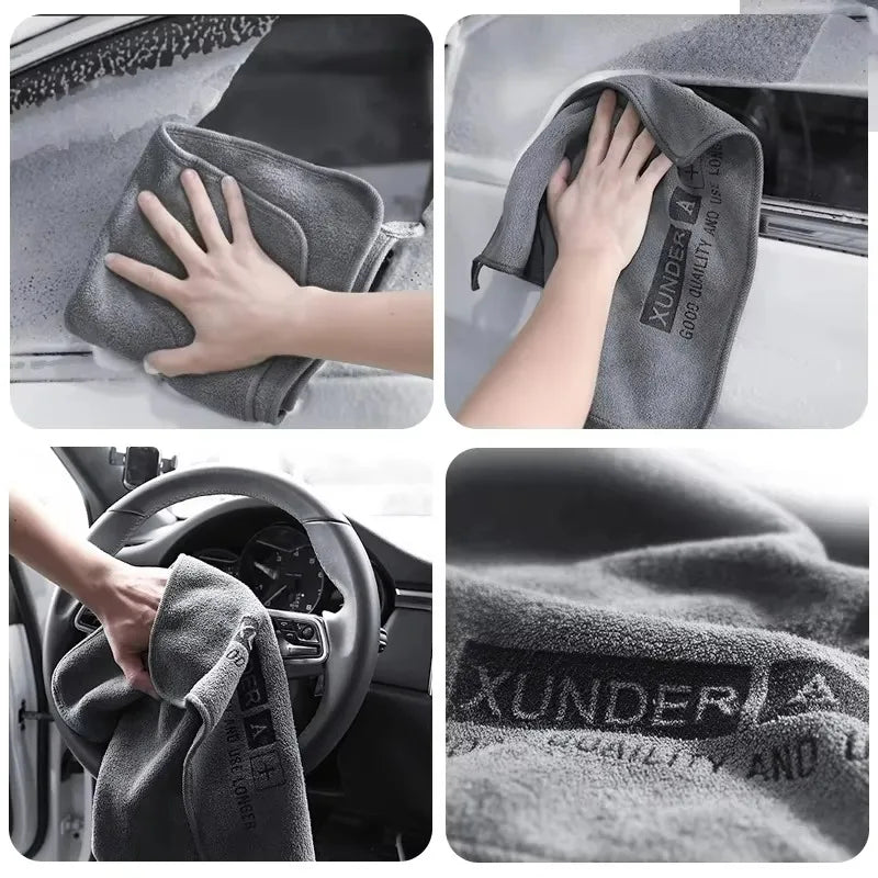 Microfiber Car Wash Towel Plush Detailing Cloth for Scratch-Free Drying Ultra Absorbent Fall 2025 Car Maintenance