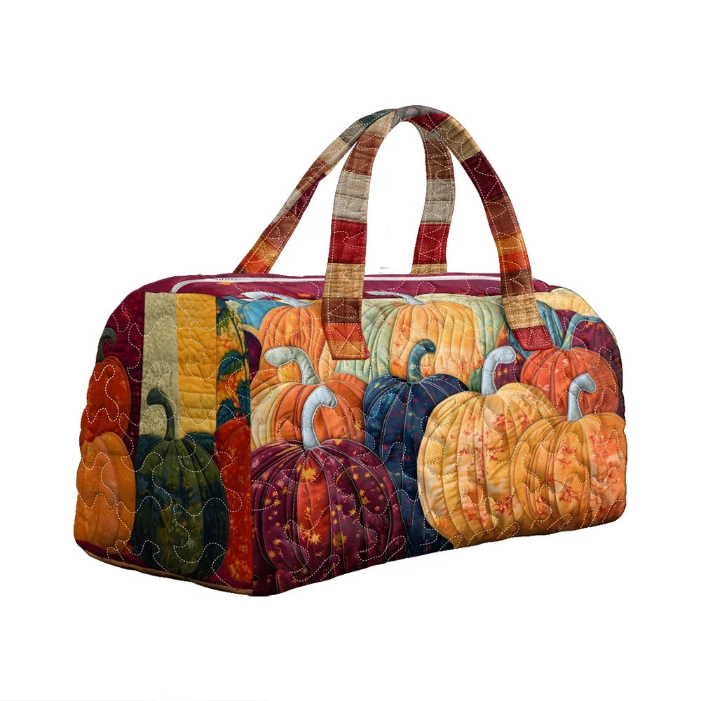 Light women's travel tote bag - quilted, 3D-printed fabric, for travel, beach, camping