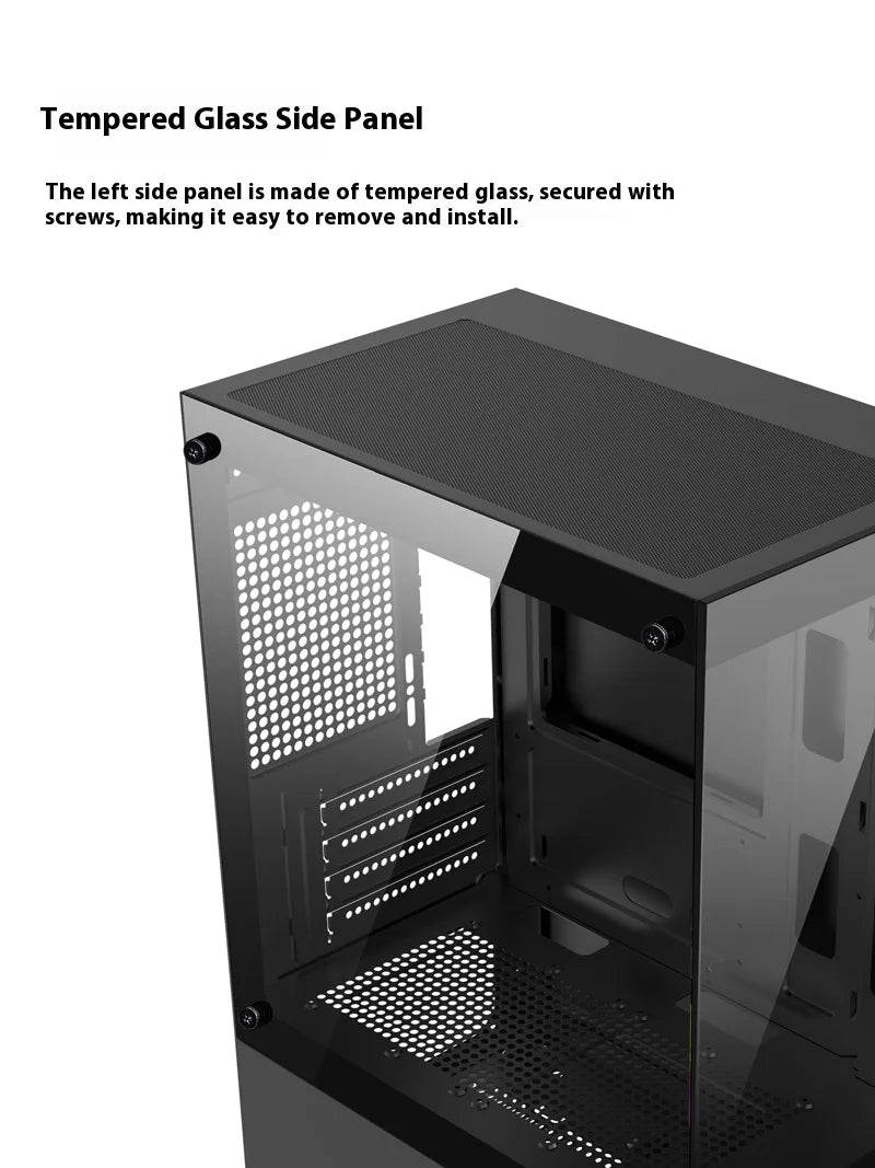 ITX Mini PC Case 240mm Water Cooling MicroATX Chassis