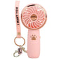 Summer New Mini Fan - Cute Cartoon Travel-Friendly USB Hand-Held Fan for Students, Ideal Outdoor Cooling Option