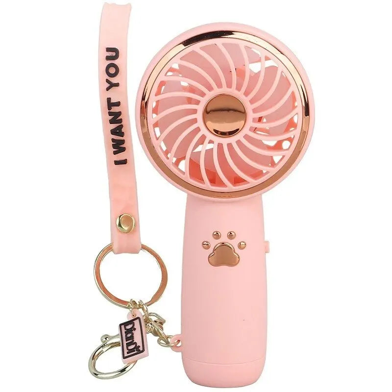 Summer New Mini Fan - Cute Cartoon Travel-Friendly USB Hand-Held Fan for Students, Ideal Outdoor Cooling Option