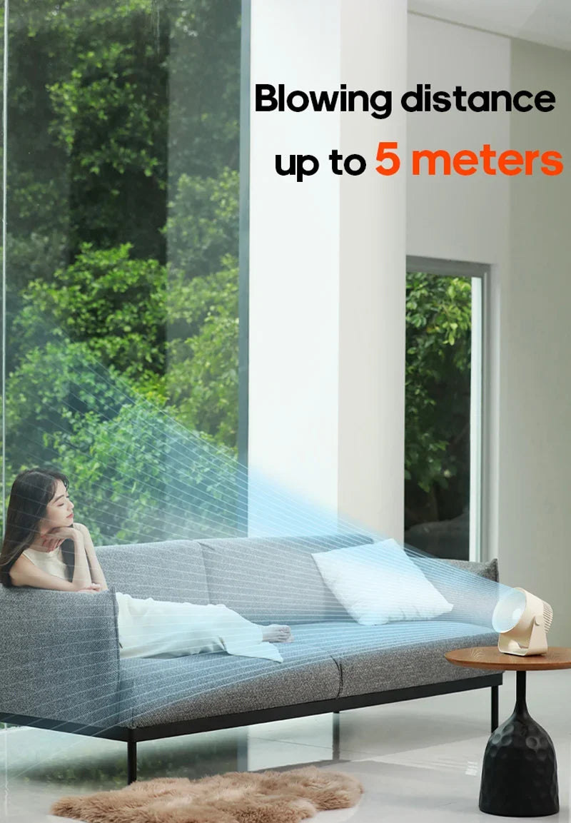 Travel-Friendly Fan Battery Desk Air Circulator Quiet Summer