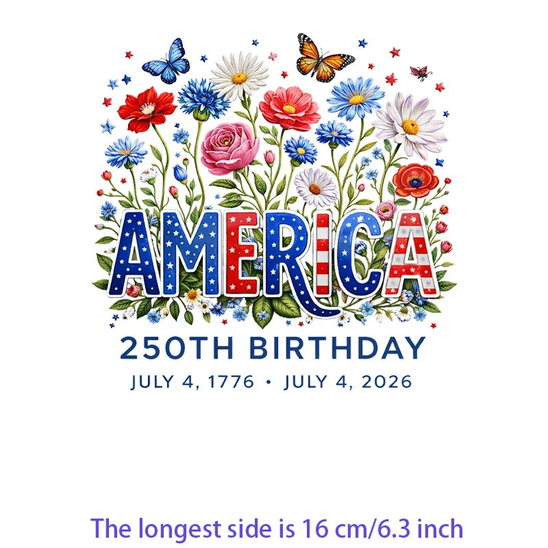 Iron2026 Edition On Patches USA Flag Bald Eagle Heat Transfer Kit Patriotic 4th Of July DIY Clothing Decor
