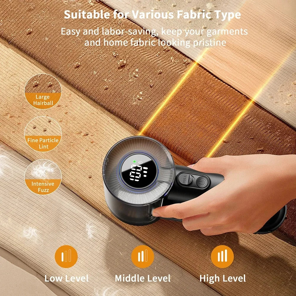 Lint Remover Battery-Powered Fabric Shaver Hair Ball Trimmer For Clothes Fall 2026 EcoFriendly Gift Idea