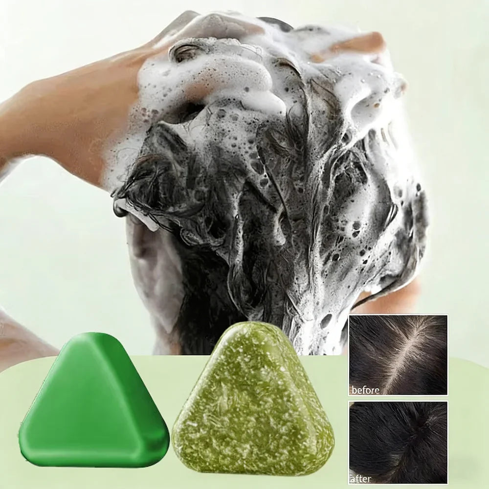 Herbal Shampoo Soap Handmade Hair Maintenance for All Hair Types Oil Control Refreshing Fall 2026 Trend