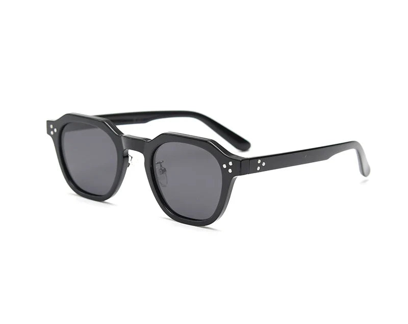 Style Korean Retro Sunglasses for Women TR90 Polygon Polarized UV400 Green Brown 2025 Summer