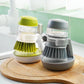 Household Cleaning Brush with Soap Dispenser and Holder - Essential Kitchen Device