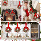 Christmas Wreaths Kit Of 6 Mini Cabinet Wreaths With Red Bows Farmhouse Holiday 2025 Artificial Sturdy Decor