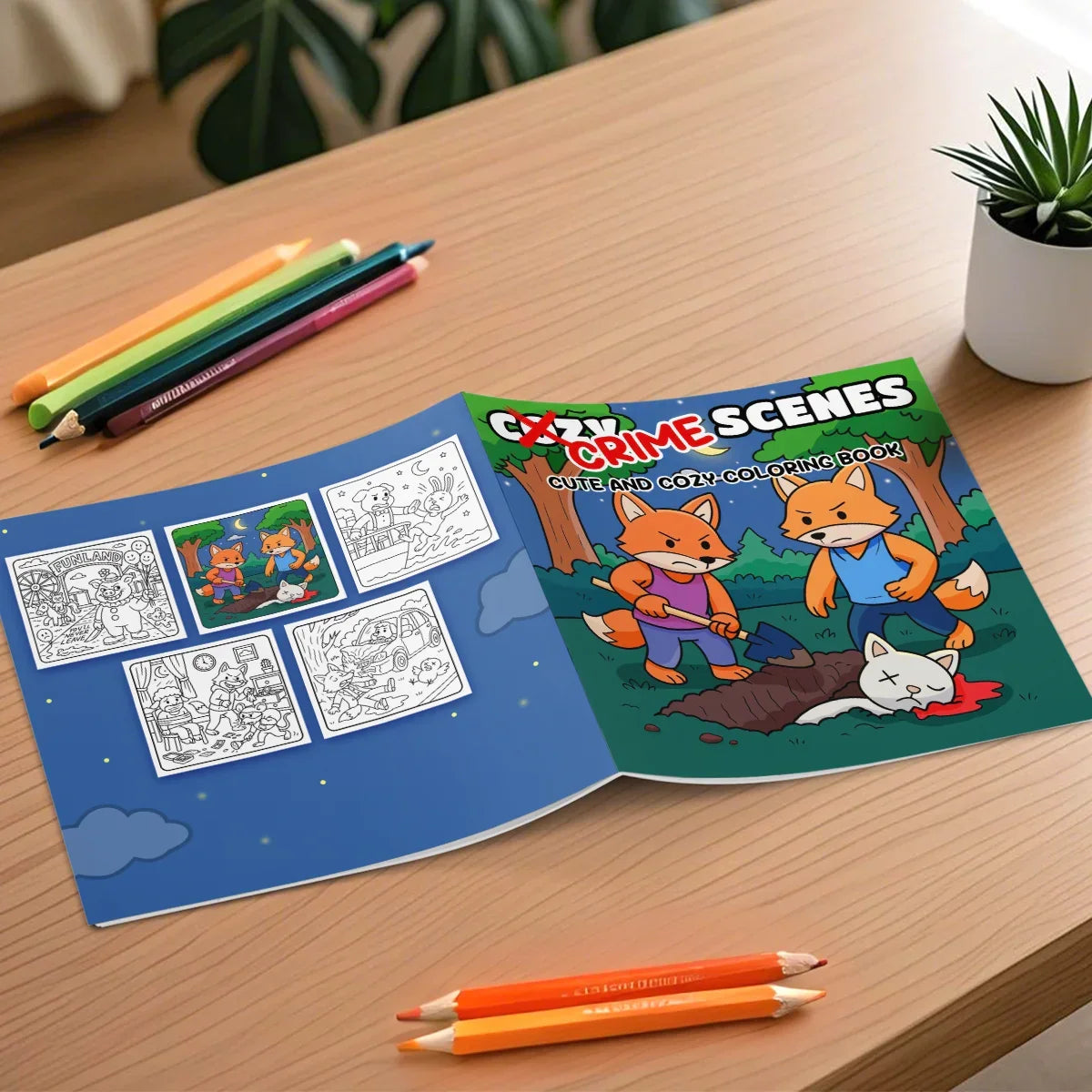 Book Coloring Halloween Theme For All Ages Cute And Cozy Creepy Creatures 24 Page Edition Fall 2025 Gift Idea