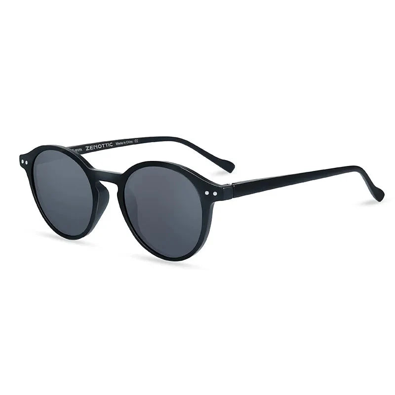 Retro Sunglasses Compact Round Frame UV400 Men Women Vintage Goggles Shade