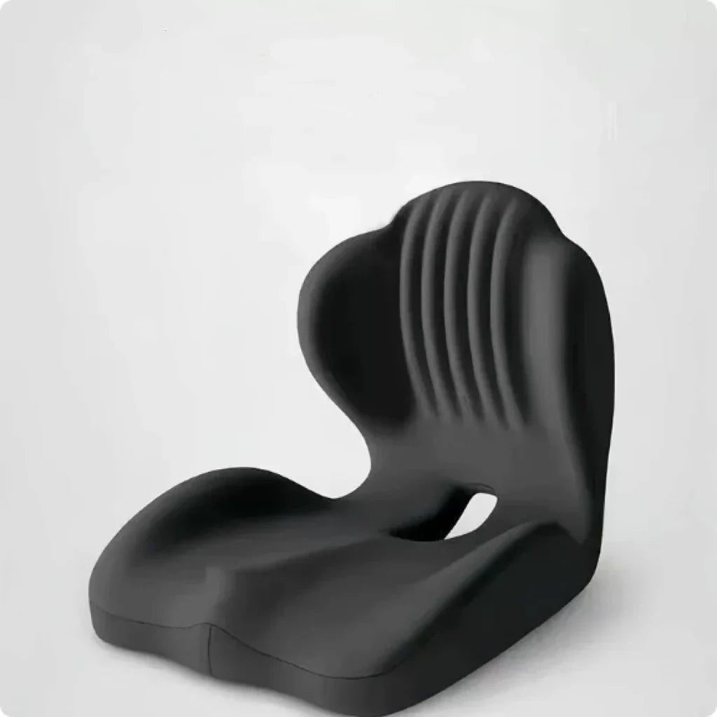 Comfort-Grip Lumbar Support for Office Chair and Car, Stress Relief – Memory Foam Seat Cushion