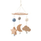 Mobile Baby Wooden Crib Hanging Toy Newborn Nursery Fall 2025 Soothing Music Developmental Gift