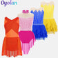 Light Girls' Leotard - Rhinestone Embellished, Mesh Skirt, Polyester/Nylon/Elastane, For Ballet, Gymnastics