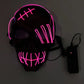 Glowing LED Skull Mask Full Face Halloween 2025 Cosplay