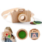 Montessori Wooden Camera Toy for Babies, BPA-Free, Safe Outdoor Gift for Toddlers, Encourages Creative Play and Skill Development