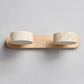 Wabi Japandi Sabi Round LED Wall Light With Mirror Bathroom