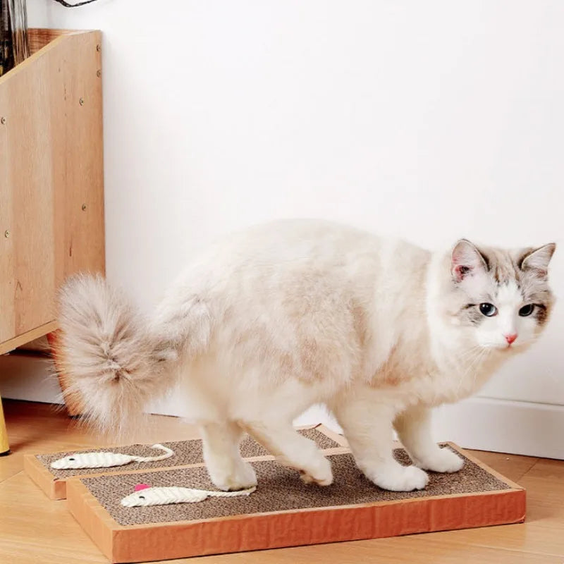 Cat Pet Scratching Board Cat Cardboard Mat for Claw Grinding