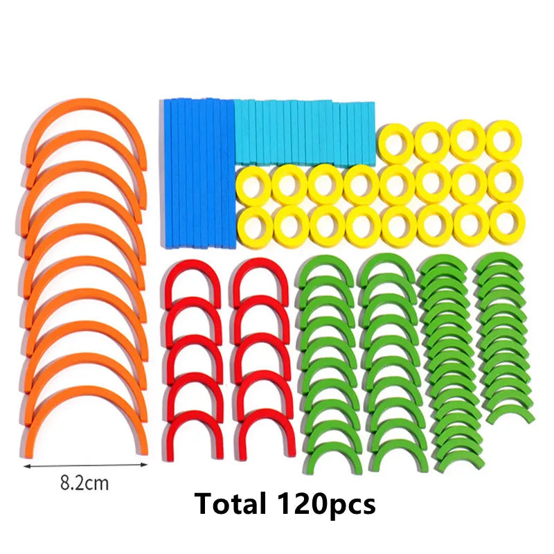 Quality Good Wooden Creative Sticks Puzzle Game - Montessori Educational Toy for Kids Gift