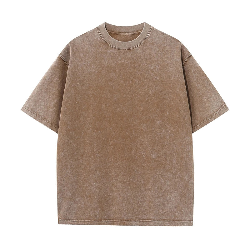 loose-fit silhouette, heavy cotton, vintage-washed streetwear tee – Oversized men's t-shirt
